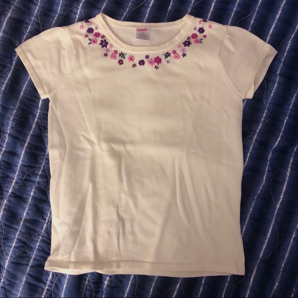 Gymboree Floral Embroidered Tee